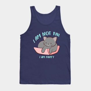 I am not fat Kawaii Kitty Cat Tank Top